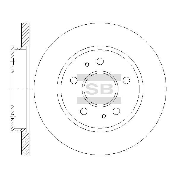 Sangsin SD4622 Диск гальмівний передній невентильований SD4622: Купити в Україні - Добра ціна на EXIST.UA!