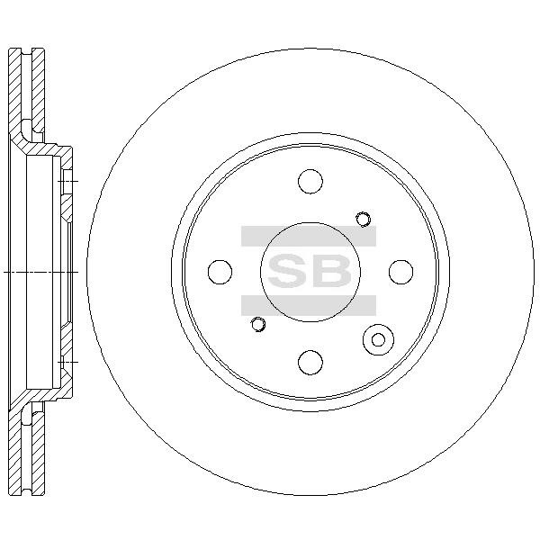 Sangsin SD4630 Диск гальмівний передній вентильований SD4630: Купити в Україні - Добра ціна на EXIST.UA!