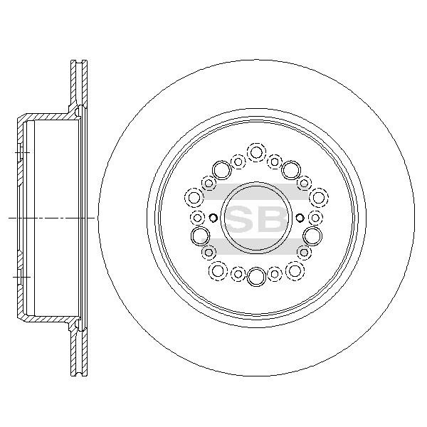 Sangsin SD4646 Диск гальмівний задній вентильований SD4646: Купити в Україні - Добра ціна на EXIST.UA!