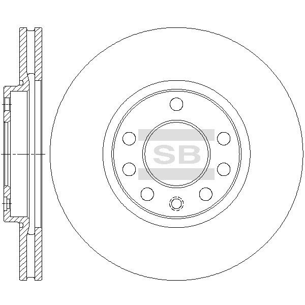 Sangsin SD5110 Диск гальмівний передній вентильований SD5110: Купити в Україні - Добра ціна на EXIST.UA!