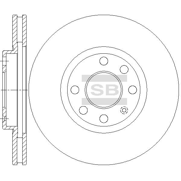Sangsin SD5111 Диск гальмівний передній вентильований SD5111: Купити в Україні - Добра ціна на EXIST.UA!