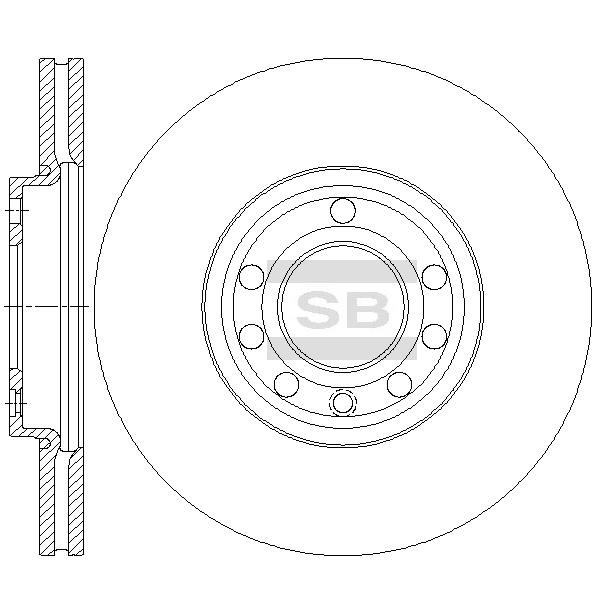 Sangsin SD5112 Диск гальмівний передній вентильований SD5112: Купити в Україні - Добра ціна на EXIST.UA!