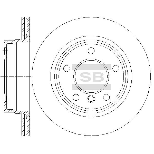 Sangsin SD5206 Диск гальмівний задній вентильований SD5206: Купити в Україні - Добра ціна на EXIST.UA!