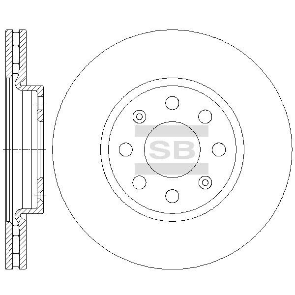 Sangsin SD5505 Диск гальмівний передній вентильований SD5505: Купити в Україні - Добра ціна на EXIST.UA!