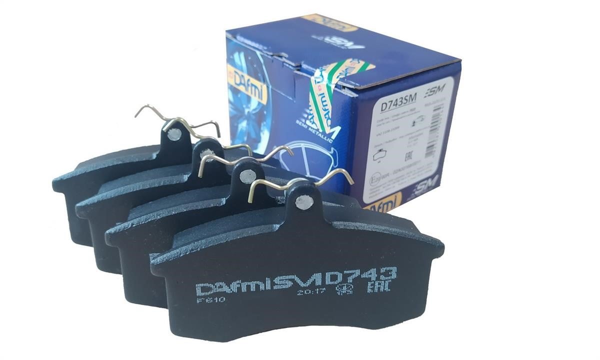DAfmi D743SM Гальмівні колодки передні, комплект D743SM: Купити в Україні - Добра ціна на EXIST.UA!