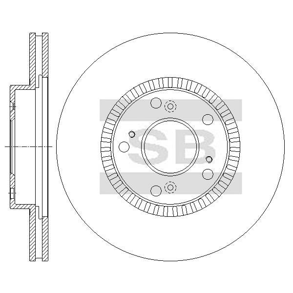 Sangsin SD4110 Диск гальмівний передній вентильований SD4110: Купити в Україні - Добра ціна на EXIST.UA!