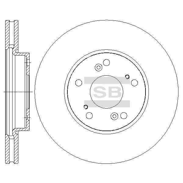 Sangsin SD4116 Диск гальмівний передній вентильований SD4116: Купити в Україні - Добра ціна на EXIST.UA!