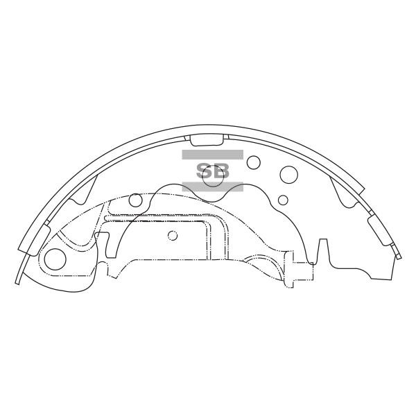 Sangsin SA125 Колодки гальмівні барабанні задні, комплект SA125: Приваблива ціна - Купити в Україні на EXIST.UA!