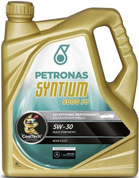 Petronas 18524019 Моторна олива Petronas Syntium 5000 FJ 5W-30, 4л 18524019: Купити в Україні - Добра ціна на EXIST.UA!