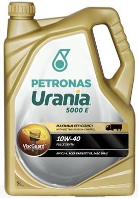 Petronas 21465019 Моторна олива PETRONAS URANIA 5000 E 10W-40 ACEA E6/E7/E9, API CJ-4, 5 л 21465019: Купити в Україні - Добра ціна на EXIST.UA!