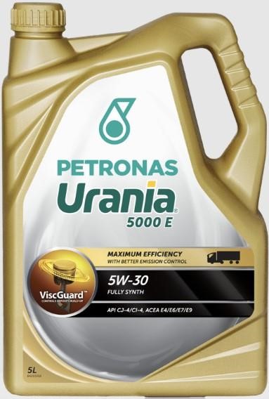 Petronas 21474019 Моторна олива PETRONAS URANIA 5000 E 5W-30 ACEA E4/E6/E7/E9, API CJ-4, 4 л 21474019: Приваблива ціна - Купити в Україні на EXIST.UA!