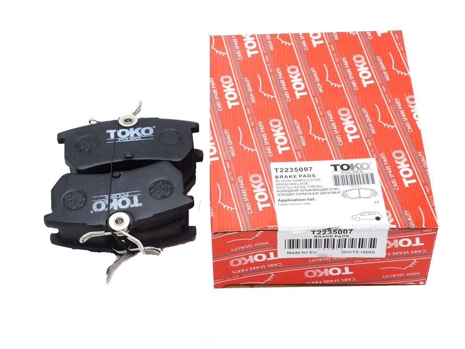 Toko T2235007 Гальмівні колодки задні, комплект T2235007: Купити в Україні - Добра ціна на EXIST.UA!