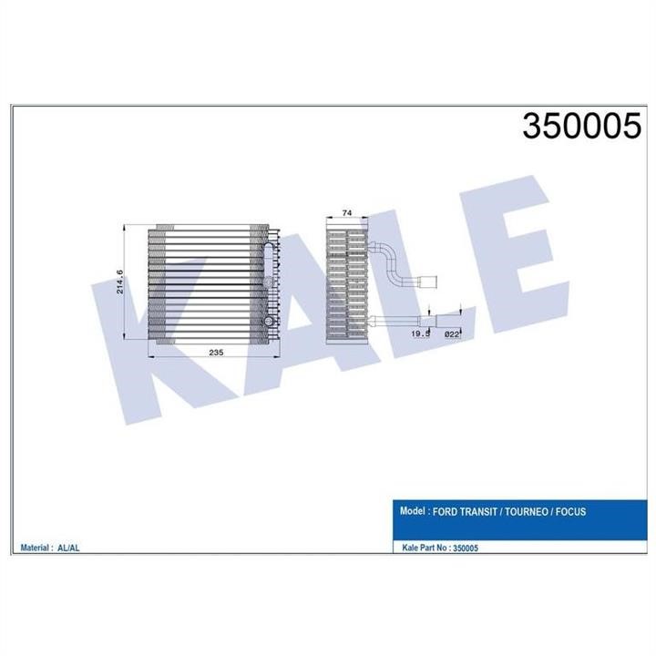 Kale Oto Radiator 350005 Випарювач кондиціонеру 350005: Купити в Україні - Добра ціна на EXIST.UA!