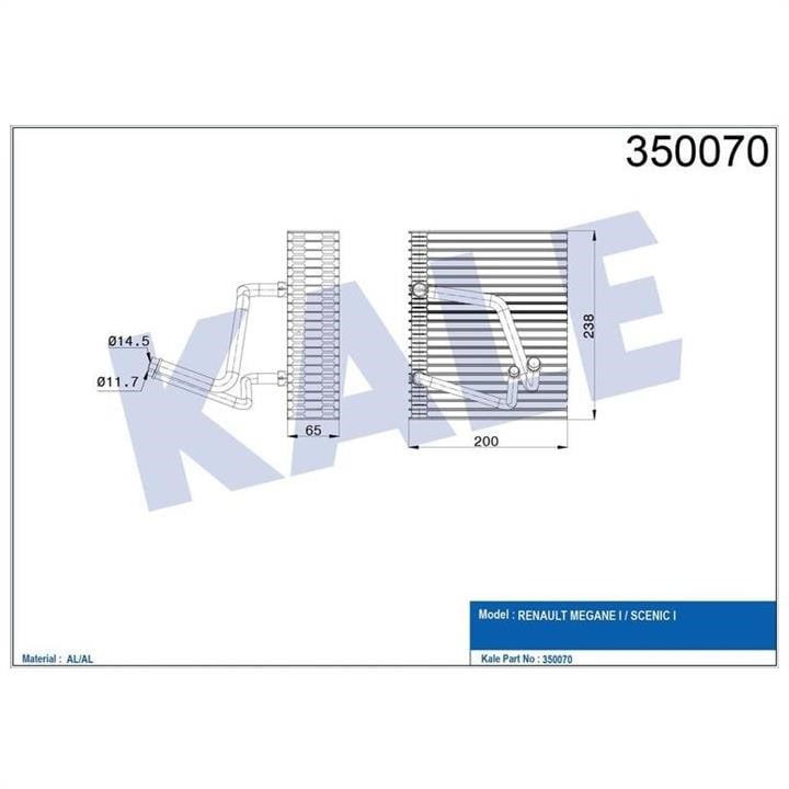 Kale Oto Radiator 350070 Випарювач кондиціонеру 350070: Купити в Україні - Добра ціна на EXIST.UA!