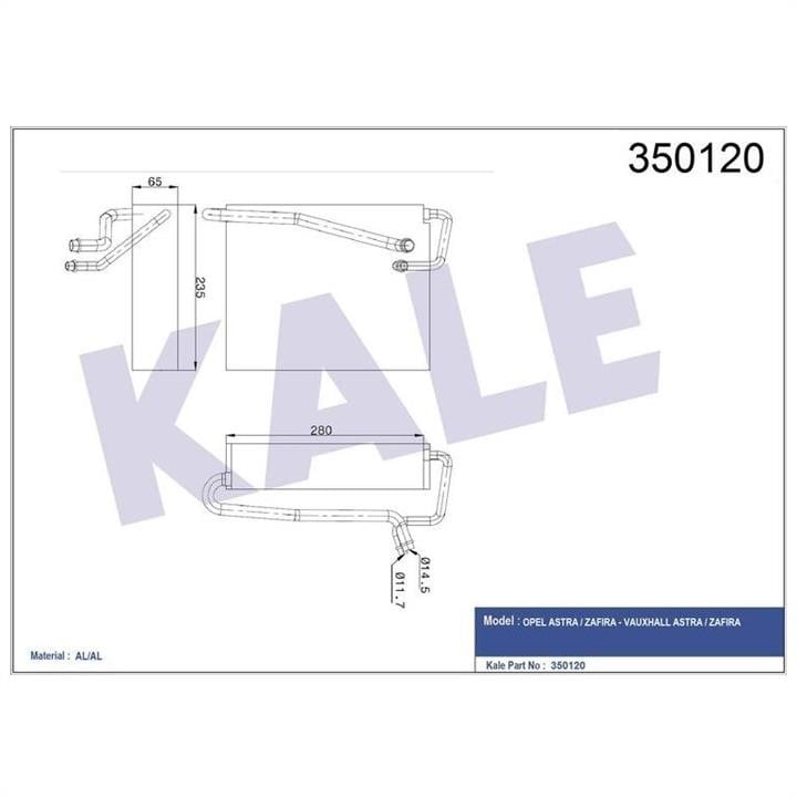 Kale Oto Radiator 350120 Випарювач кондиціонеру 350120: Купити в Україні - Добра ціна на EXIST.UA!