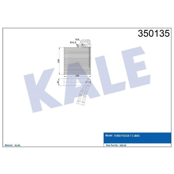 Kale Oto Radiator 350135 Випарювач кондиціонеру 350135: Купити в Україні - Добра ціна на EXIST.UA!