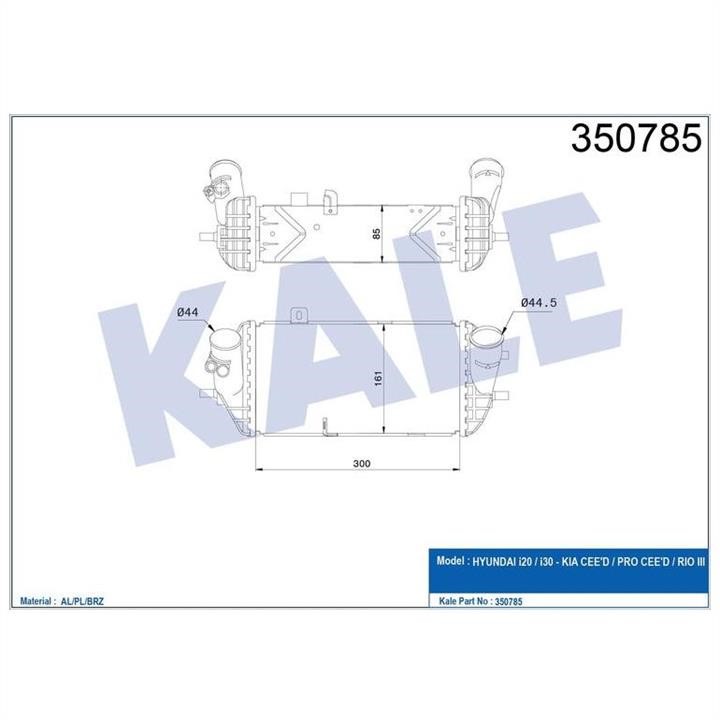 Kale Oto Radiator 350785 Інтеркулер 350785: Купити в Україні - Добра ціна на EXIST.UA!
