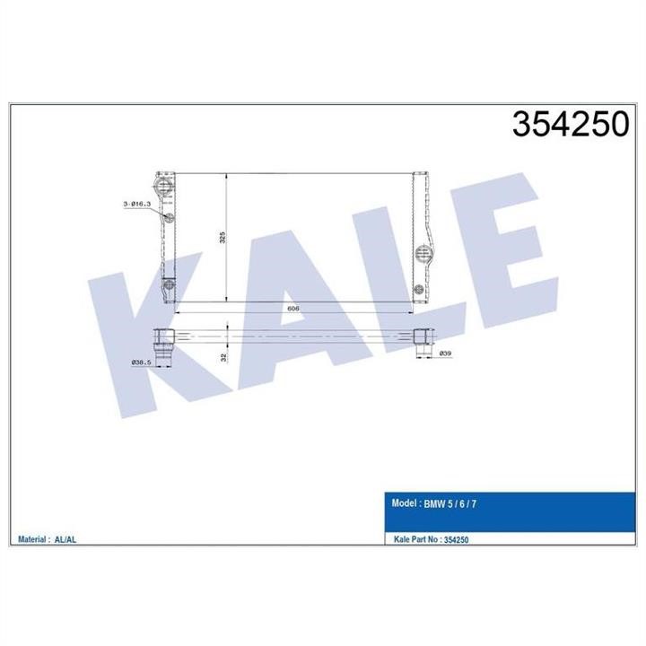 Kale Oto Radiator 354250 Радіатор охолодження двигуна 354250: Купити в Україні - Добра ціна на EXIST.UA!