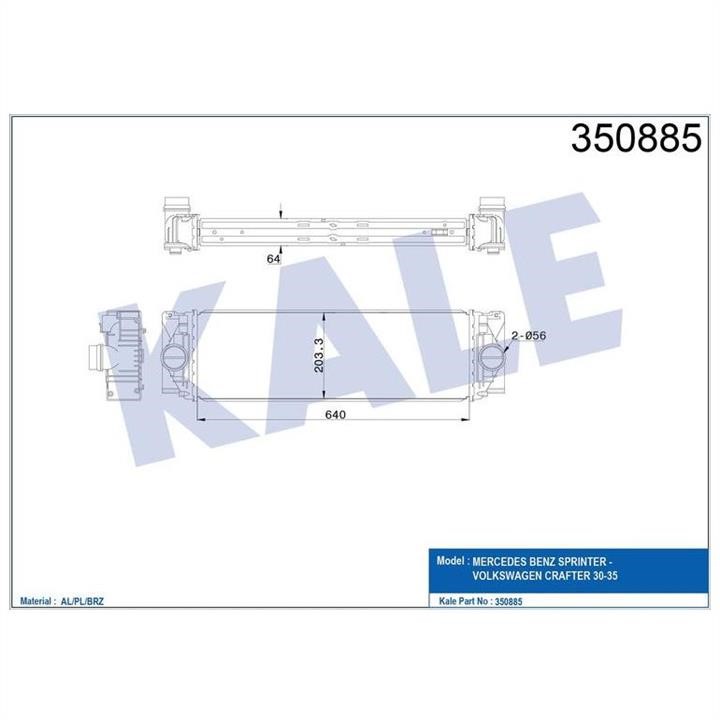 Kale Oto Radiator 350885 Інтеркулер 350885: Купити в Україні - Добра ціна на EXIST.UA!
