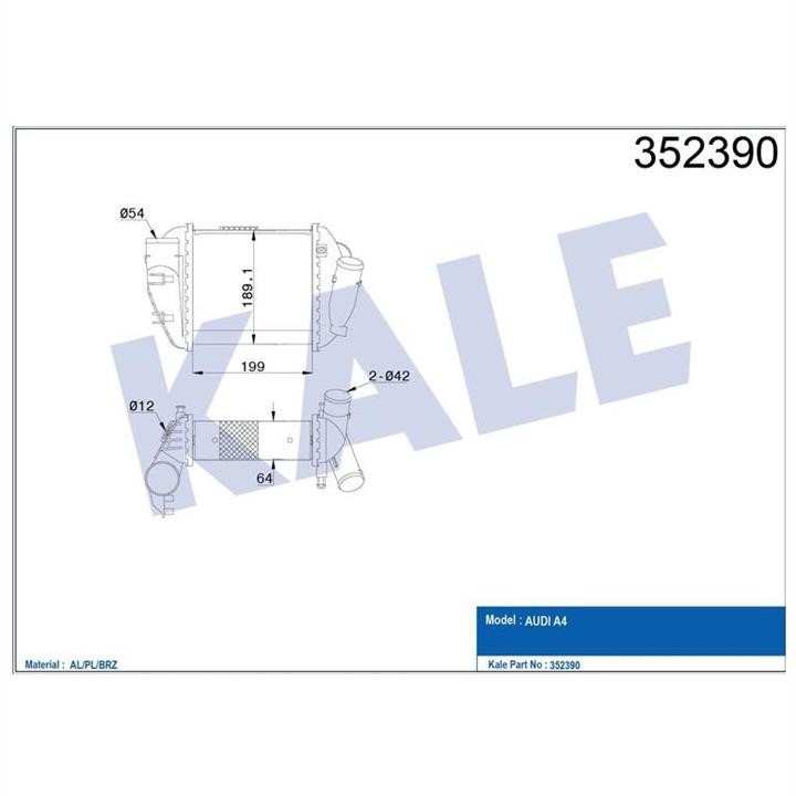 Kale Oto Radiator 352390 Інтеркулер 352390: Приваблива ціна - Купити в Україні на EXIST.UA!