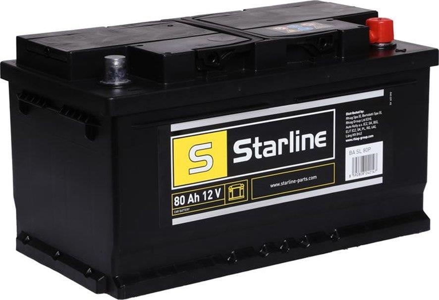 StarLine BA SL 80P Акумулятор Starline 12В 80Аг 740А(EN) R+ BASL80P: Купити в Україні - Добра ціна на EXIST.UA!