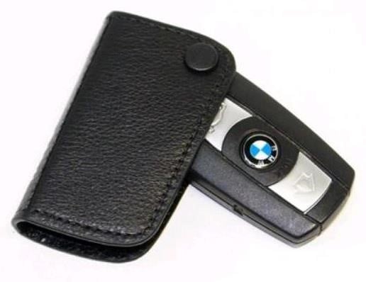 BMW Чехол для ключа кожаный, черный – цена 673 UAH