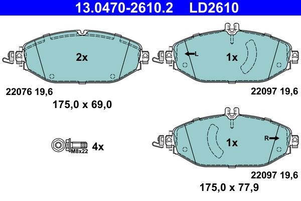 Ate Тормозные колодки дисковые ATE CERAMIC, комплект – цена 5634 UAH