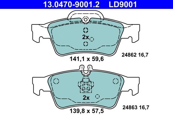 Ate Тормозные колодки дисковые ATE CERAMIC, комплект – цена 3843 UAH