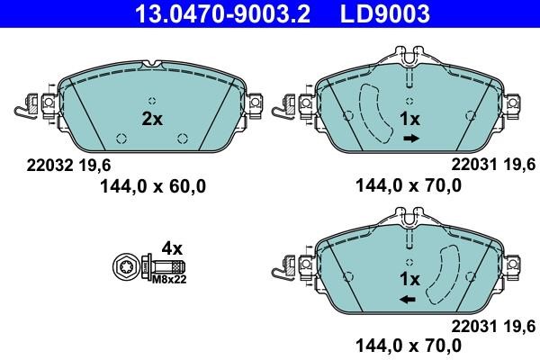 Ate Тормозные колодки дисковые ATE CERAMIC, комплект – цена 5514 UAH