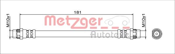 Metzger 4111797 Гальмівний шланг 4111797: Купити в Україні - Добра ціна на EXIST.UA!
