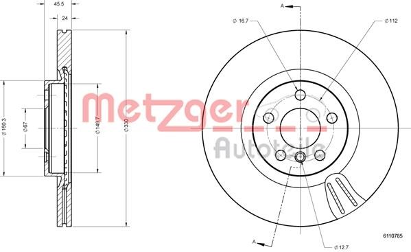 Купити Metzger 6110785 за низькою ціною в Україні!