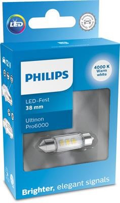 Philips 11854WU60X1 Лампа світлодіодна Philips Ultinon Pro6000 LED Festoon (C5W) 12В 1Вт 11854WU60X1: Купити в Україні - Добра ціна на EXIST.UA!
