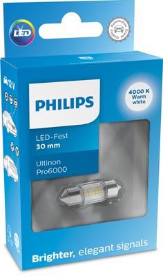 Philips 11860WU60X1 Лампа світлодіодна Philips Ultinon Pro6000 LED Festoon (C5W) 12В 1Вт 11860WU60X1: Купити в Україні - Добра ціна на EXIST.UA!
