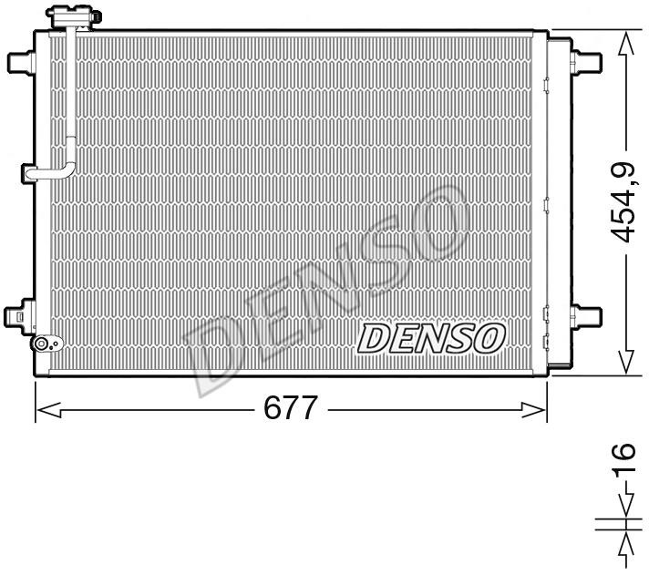 DENSO DCN02046 Радіатор кондиціонера (Конденсатор) DCN02046: Приваблива ціна - Купити в Україні на EXIST.UA!