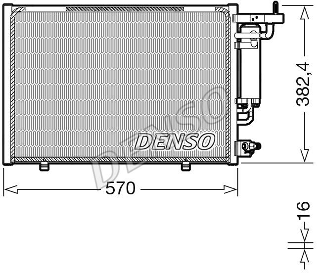 DENSO DCN10052 Радіатор кондиціонера (Конденсатор) DCN10052: Купити в Україні - Добра ціна на EXIST.UA!
