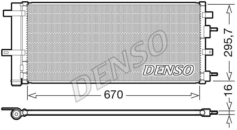 DENSO DCN10053 Радіатор кондиціонера (Конденсатор) DCN10053: Купити в Україні - Добра ціна на EXIST.UA!