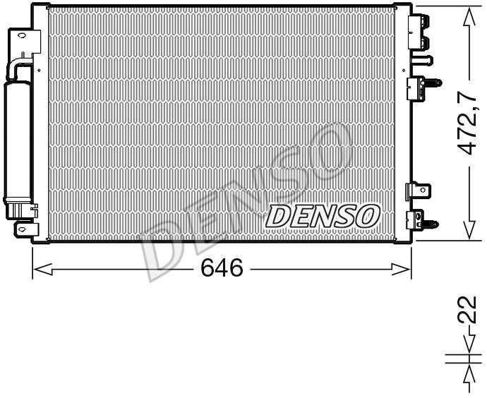 DENSO DCN13022 Радіатор кондиціонера (Конденсатор) DCN13022: Купити в Україні - Добра ціна на EXIST.UA!