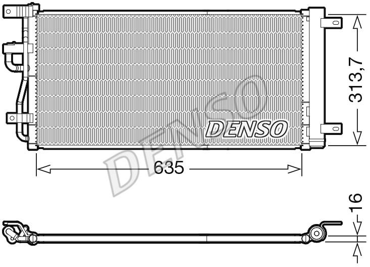 DENSO DCN15007 Радіатор кондиціонера (Конденсатор) DCN15007: Купити в Україні - Добра ціна на EXIST.UA!