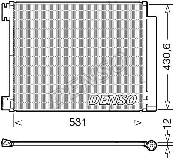 DENSO DCN23039 Радіатор кондиціонера (Конденсатор) DCN23039: Купити в Україні - Добра ціна на EXIST.UA!