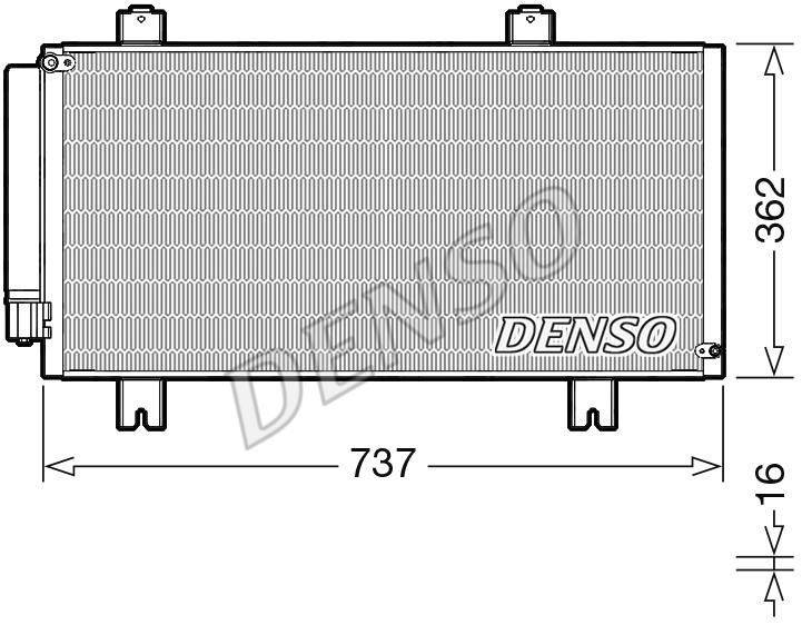 DENSO DCN40029 Радіатор кондиціонера (Конденсатор) DCN40029: Купити в Україні - Добра ціна на EXIST.UA!