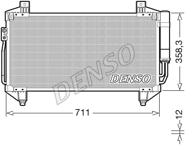 DENSO DCN45011 Радіатор кондиціонера (Конденсатор) DCN45011: Купити в Україні - Добра ціна на EXIST.UA!