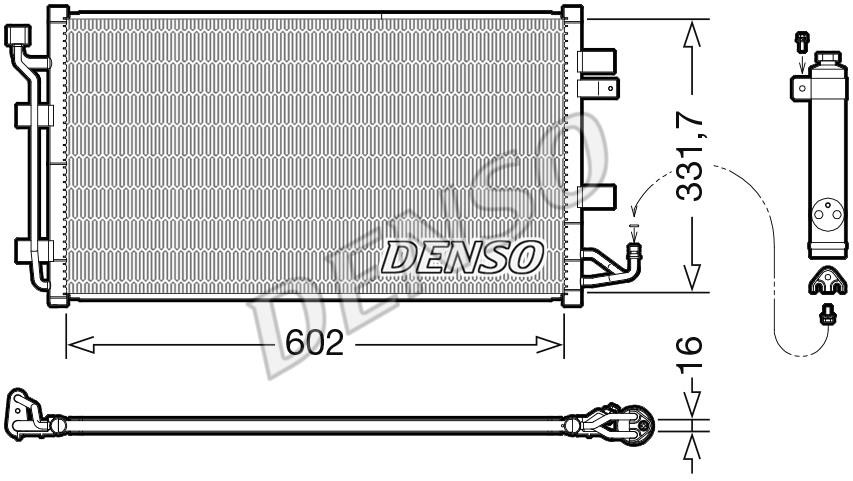 DENSO DCN46035 Радіатор кондиціонера (Конденсатор) DCN46035: Купити в Україні - Добра ціна на EXIST.UA!
