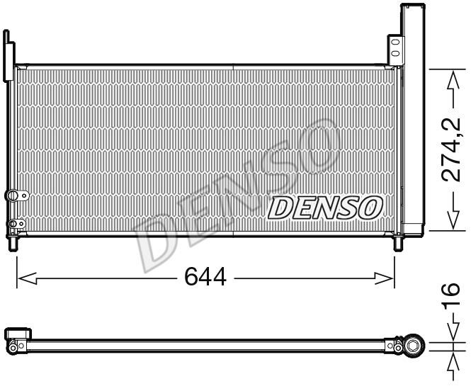 DENSO DCN50116 Радіатор кондиціонера (Конденсатор) DCN50116: Приваблива ціна - Купити в Україні на EXIST.UA!