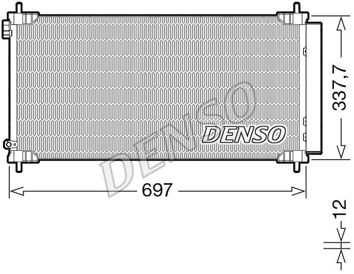DENSO DCN50120 Радіатор кондиціонера (Конденсатор) DCN50120: Приваблива ціна - Купити в Україні на EXIST.UA!