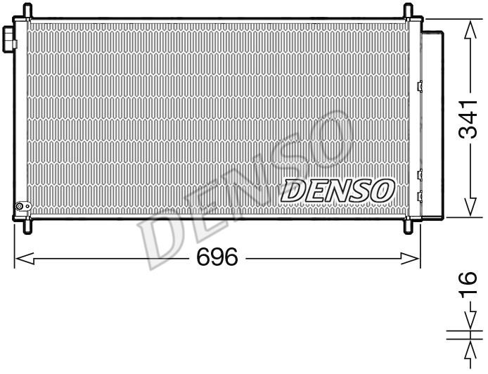 DENSO DCN50121 Радіатор кондиціонера (Конденсатор) DCN50121: Приваблива ціна - Купити в Україні на EXIST.UA!