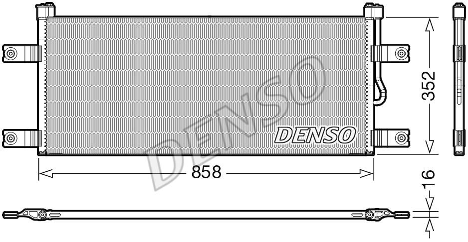 DENSO DCN99069 Радіатор кондиціонера DCN99069: Приваблива ціна - Купити в Україні на EXIST.UA!