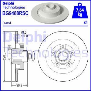 Delphi BG9488RSC Диск гальмівний BG9488RSC: Купити в Україні - Добра ціна на EXIST.UA!
