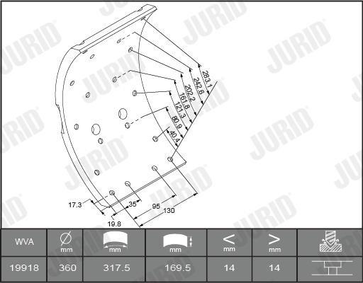Jurid/Bendix 1991801250 Накладки гальмівні, комплект 1991801250: Купити в Україні - Добра ціна на EXIST.UA!
