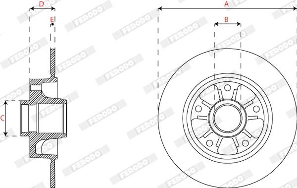 Купить Ferodo DDF2824C-1 по низкой цене в Украине!