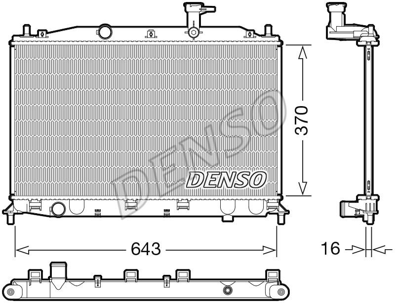 DENSO DRM41026 Радіатор охолодження двигуна DRM41026: Купити в Україні - Добра ціна на EXIST.UA!